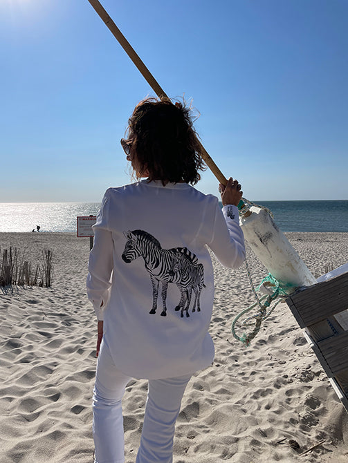 Seidenbluse "Zebra"