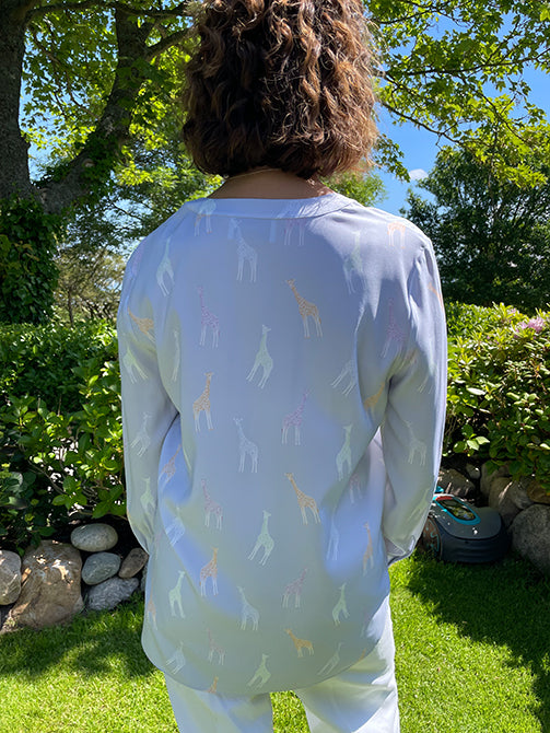 Seidenbluse "Giraffe"