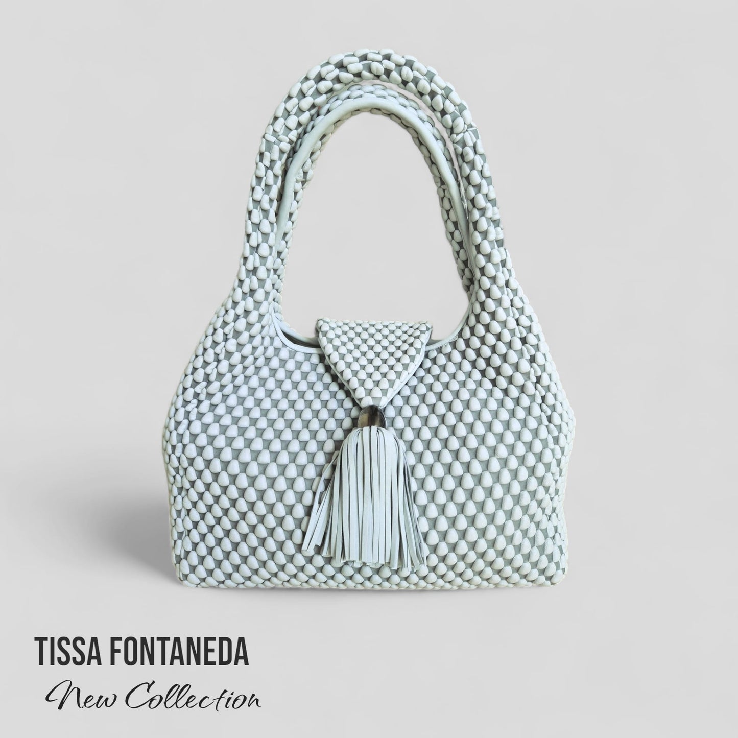 Tasche "Simple Matter Tassle" - Salbei